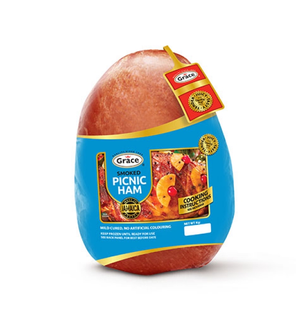 Grace Fully Cooked Smoked and Bone-In Picnic Ham (3.4KG Avg Weight)